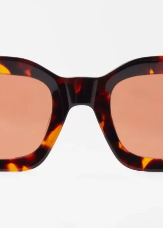Gafas de sol de acetato con montura rectangular