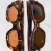 Gafas de sol de acetato con montura rectangular