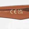 Gafas de sol de acetato con montura rectangular