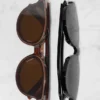 Gafas de sol de acetato con montura redonda