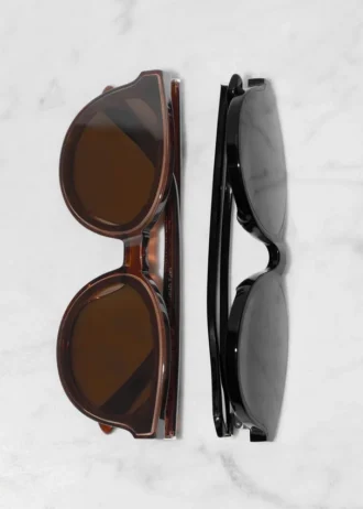 Gafas de sol de acetato con montura redonda