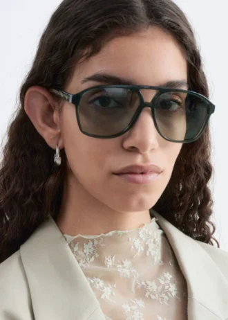 Gafas de sol de aviador oversize