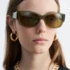 Gafas de sol de montura ovalada