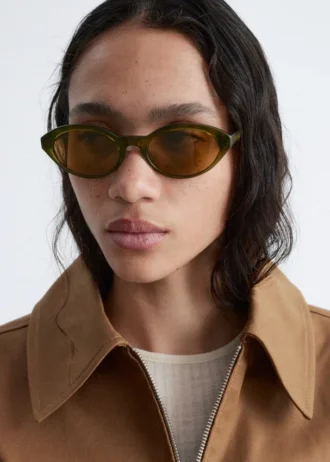 Gafas de sol de montura ovalada