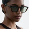 Gafas de sol de ojo de gato angulares