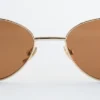 Gafas de sol ovaladas con montura de alambre