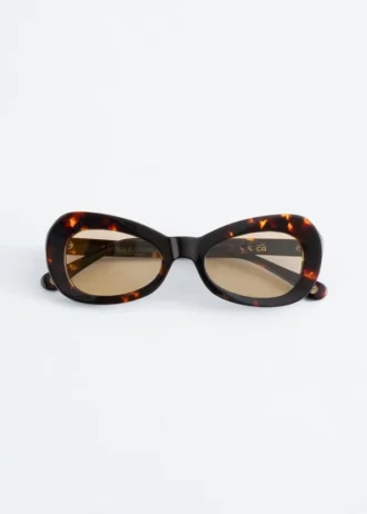 Gafas de sol ovaladas de ojo de gato