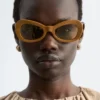 Gafas de sol ovaladas de ojo de gato