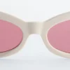 Gafas de sol ovaladas de ojo de gato