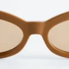 Gafas de sol ovaladas de ojo de gato