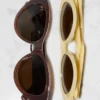 Gafas de sol polarizadas de acetato con montura de ojo de gato