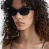 Gafas de sol rectangulares estrechas