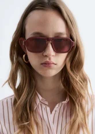 Gafas de sol tipo aviador con montura cuadrada