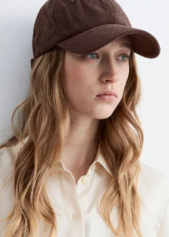 Gorra de béisbol de pana