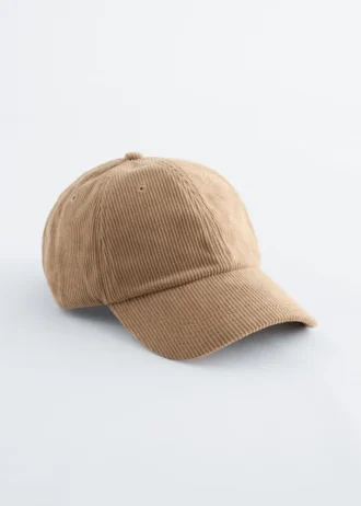 Gorra de béisbol de pana