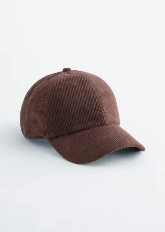 Gorra de béisbol de pana