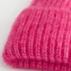 Gorro de mezcla de mohair acanalado