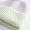 Gorro de mezcla de mohair acanalado