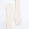 Guantes de cachemira cepillada de punto