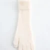 Guantes de cachemira cepillada de punto