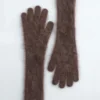 Guantes de cachemira cepillada de punto