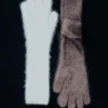Guantes de cachemira cepillada de punto