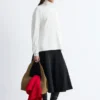Jersey de cuello alto con mangas dolman