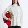 Jersey de cuello alto con mangas dolman