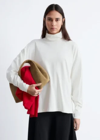 Jersey de cuello alto con mangas dolman