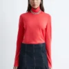 Jersey de cuello alto de lana merina