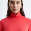Jersey de cuello alto de lana merina
