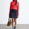 Jersey de cuello alto de lana merina