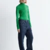 Jersey de cuello alto de lana merina