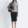 Jersey de lana con media tapeta