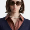 Jersey de lana merina con cuello en V