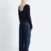 Jersey de lana merina con media tapeta