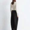 Jersey de lana merina con media tapeta