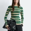 Jersey de manga larga con canalé