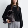 Jersey de mezcla de alpaca con mangas abullonadas