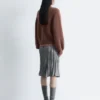 Jersey de mezcla de alpaca con mangas abullonadas