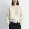 Jersey de punto con pelo