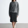 Jersey de punto de corte recto Jersey de punto de corte recto