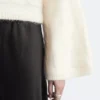 Jersey de punto trenzado con mezcla de mohair