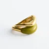 Juego de 2 anillos esculturales