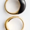 Juego de 2 anillos esculturales