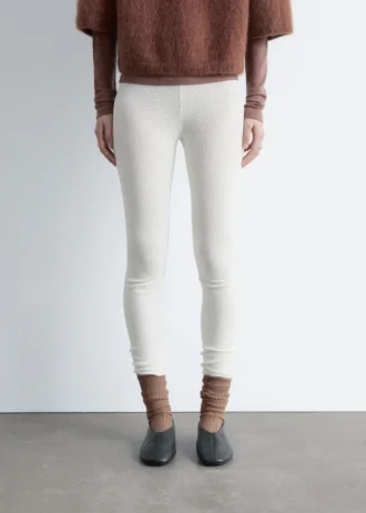 Leggings de punto calado
