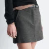 Minifalda de lana