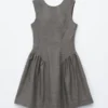 Minivestido acampanado de lana