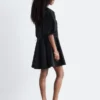 Minivestido con mangas voluminosas