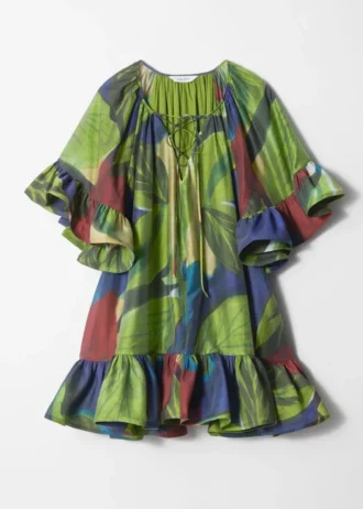 Minivestido con volantes